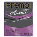 Premo Sculpey Accents Oven Bake Clay, Graphite Pearl, 2oz, cla0033