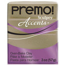 Premo Sculpey Accents Oven Bake Clay, Antique Gold, 2oz, cla0017