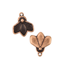 Kite Seed Bead Charms, Dentro Pendant Settings Rose Gold, Silver, Bronze - 1 pair