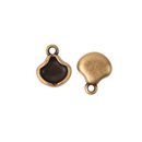 Ginko Seed Bead Charms, Vlichada Pendant Settings Rose Gold, Silver, Bronze - 1 pair