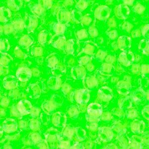Size 11/0 Miyuki Round Seed Beads, Luminous Mint Green Neon, 11-91120. 8.5 grams, bsd0610