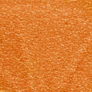 Size 11/0 Miyuki Round Seed Beads, Transparent Orange 11-9138,8.5 grams, bsd0615