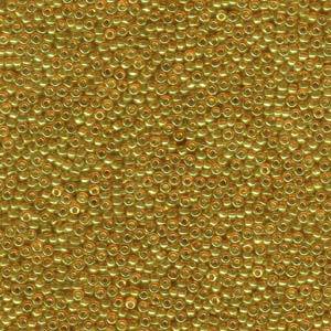 Size 11/0 Miyuki Round Seed Beads, Galvanized Topaz Gold 11-9311, 8.5 grams, bsd0635