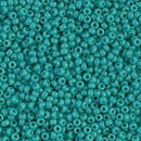 Size 11/0 Miyuki Round Seed Beads, Opaque Turquoise Green, 11-9412, 23 grams, bsd0390