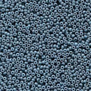 Size 15/0 Miyuki Round Seed Beads, Duracoat Opaque Dyed Slate Blue 15-94479, 8.2 grams, bsd0670