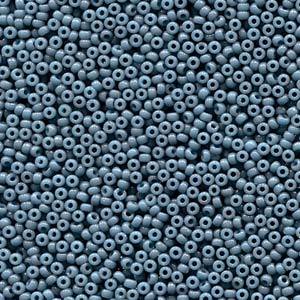 Size 15/0 Miyuki Round Seed Beads, Duracoat Opaque Dyed Slate Blue 15-94479, 8.2 grams, bsd0670