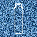 Size 15/0 Miyuki Round Seed Beads, Duracoat Opaque Dyed Dark Blue 15-94485, 8.2 grams, bsd0687