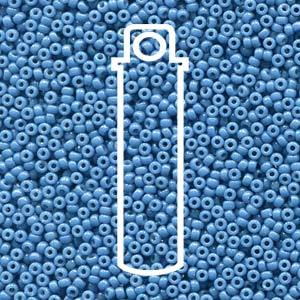 Size 15/0 Miyuki Round Seed Beads, Duracoat Opaque Dyed Dark Blue 15-94485, 8.2 grams, bsd0687