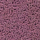 Size 15/0 Miyuki Round Seed Beads, Duracoat Opaque Dyed Mauve 15-94487, 8.2 grams, bsd0680
