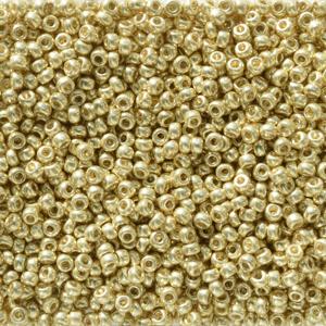 Size 11/0 Metal Seed Beads, Round, Duracoat Yellow Gold, 11-95102 24 grams, bsd0743