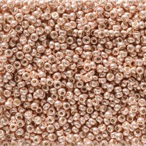 Size 11/0 Metal Seed Beads, Round, Duracoat Galvanized Bright Copper, 11-95103 24 grams, bsd0740