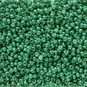 Size 11/0 Miyuki Round Seed Beads, Galvanized Dark Aqua Green 11-95106, 24 grams, bsd0627