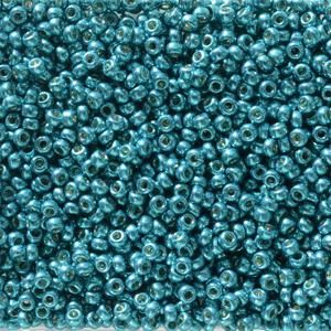 Size 11/0 Miyuki Round Seed Beads, Capri Blue Duracoat 11-95113, 24 grams, bsd0757