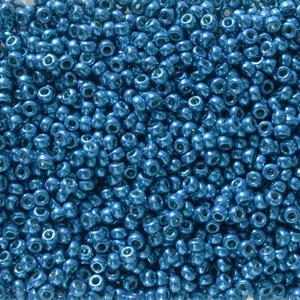 Size 11/0 Miyuki Round Seed Beads, Dark Capri Blue Duracoat 11-95114, 24 grams, bsd0760