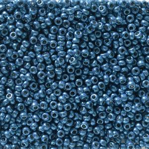 Size 11/0 Miyuki Round Seed Beads, Deep Aqua Blue Duracoat 11-95116, 24 grams, bsd0762
