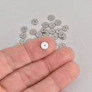 6mm STAINLESS STEEL Metal Rondelle Spacer Beads, 25 beads, bme0677