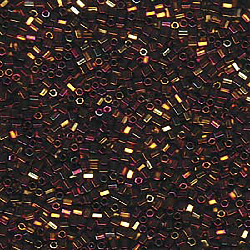 Size 11/0 Miyuki Delica Seed Beads, Hex Cut Metallic Gold Iris 11C-9615, 21 grams, bsd0529