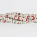 4mm HEISHI Beads, Howlite Rondelle Beads, full strand gem0683