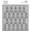 SIMPLE VINTAGE COASTAL 6X6 STENCIL-PINEAPPLES pap0141