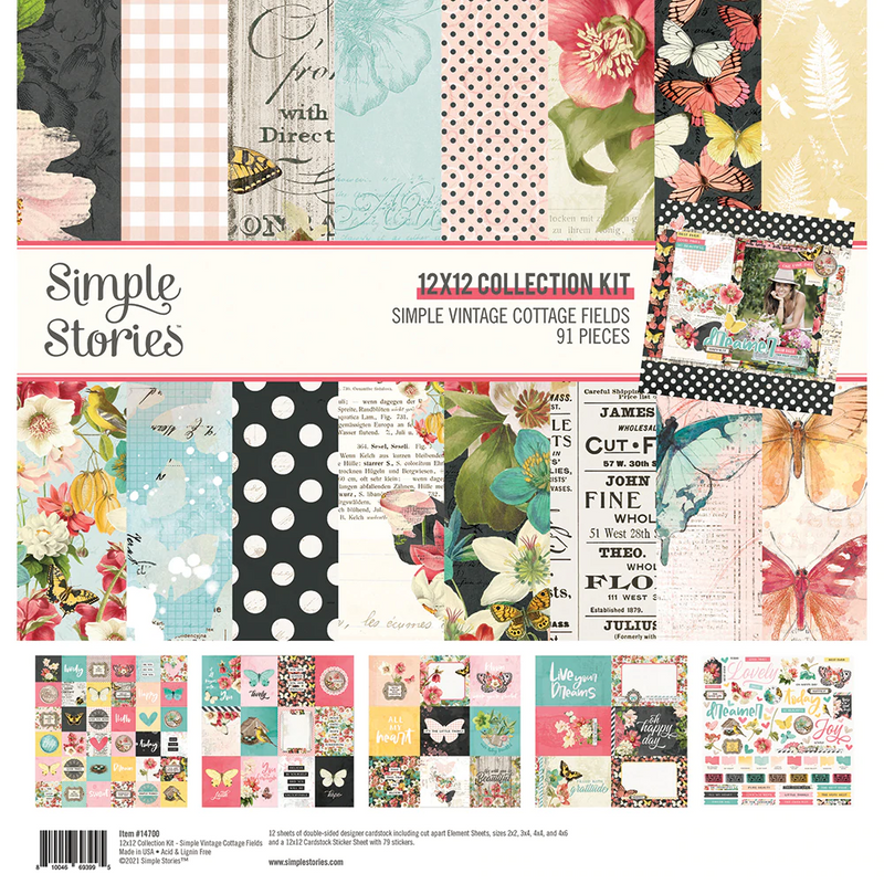 Simple Vintage Cottage Fields - Collection Kit, pap0063