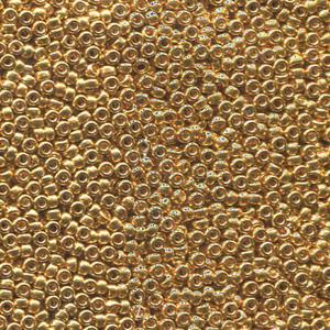 Size 15/0 Miyuki Round Seed Beads, Galvanized Dk Gold 15-91054, 8.2 grams, bsd0643