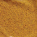 Size 15/0 Miyuki Round Seed Beads, Matte Opaque Mustard 15-91233, 8.2 grams, bsd0520