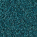 Size 15/0 Miyuki Round Seed Beads, Silver Lined Teal 15-91424, 8.2 grams, bsd0224