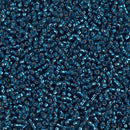 Size 15/0 Miyuki Round Seed Beads, Silver Lined Blue Zircon 15-91425, 8.2 grams, bsd0228