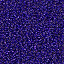 Size 15/0 Miyuki Round Seed Beads, Silver Lined Violet 15-91427, 8.2 grams, bsd0230
