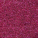 Size 15/0 Miyuki Round Seed Beads, Silver Lined Raspberry Trans 15-91436, 8.2 grams, bsd0642