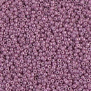 Size 15/0 Miyuki Round Seed Beads, Opaque Dark Orchid Luster 15-91867, 8.2 grams, bsd0686