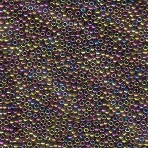 Size 15/0 Miyuki Round Seed Beads, Met Purple Gold Iris 15-9188, 8.2 grams, bsd0617