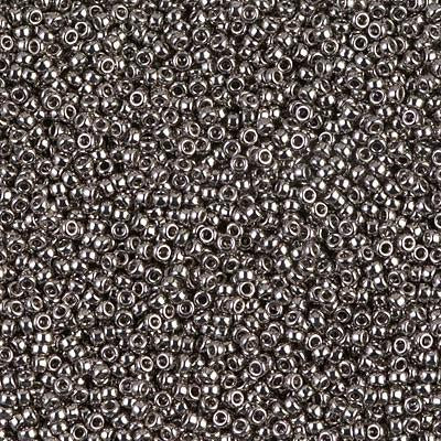 Size 15/0 Miyuki Round Seed Beads, Nickel Plated 15-9190, 8.2 grams, bsd0237