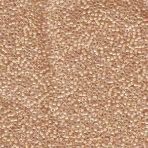 Size 15/0 Miyuki Round Seed Beads, Lined Ivory 15-92195, 8.2 grams, bsd0683