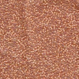 Size 15/0 Miyuki Round Seed Beads, Lined Flesh 15-92197, 8.2 grams, bsd0677