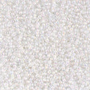 Size 15/0 Miyuki Round Seed Beads, White Pearl 15-9420, 8.2 grams, bsd0255