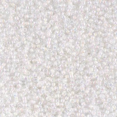 Size 15/0 Miyuki Round Seed Beads, White Pearl 15-9420, 8.2 grams, bsd0255