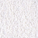 Size 15/0 Miyuki Round Seed Beads, Opaque Chalk White 15-9402 , 8.2 grams, bsd0257