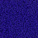 Size 15/0 Miyuki Round Seed Beads, Opaque Cobalt Blue 15-9414, 8.2 grams, bsd0249