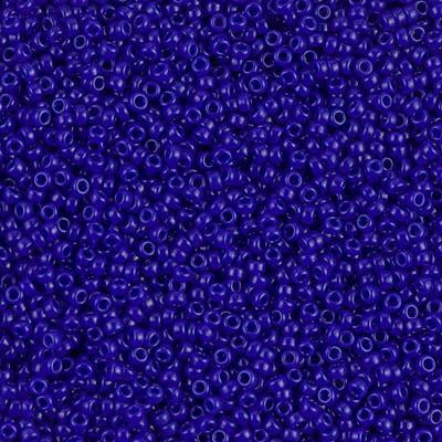 Size 15/0 Miyuki Round Seed Beads, Opaque Cobalt Blue 15-9414, 8.2 grams, bsd0249