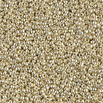 Size 15/0 Miyuki Round Seed Beads, Galvanized Silver 15-94201, 8.2 grams, bsd0225