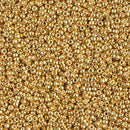 Size 15/0 Miyuki Round Seed Beads, Gold Duracoat Galvanized 15-94202, 8.2 grams, bsd0236