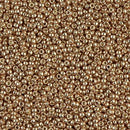 Size 15/0 Miyuki Round Seed Beads, Galvanized Champagne 15-94204, 8.2 grams, bsd0256