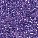 Size 15/0 Miyuki Round Seed Beads, Silver Lined Dyed Lavender 15-94278, 8.2 grams, bsd0675