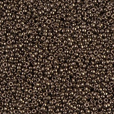 Size 15/0 Miyuki Round Seed Beads, Dark Bronze 15-9457, 8.2 grams, bsd0253