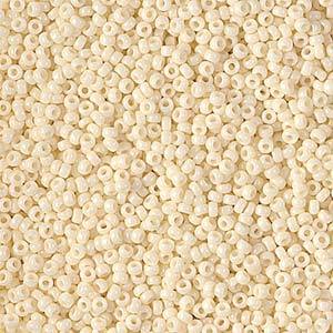 Size 15/0 Miyuki Round Seed Beads, Ivory Pearl Ceylon 15-9491, 8.2 grams, bsd0647