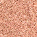 Size 15/0 Miyuki Round Seed Beads, Opaque Peach Luster 15-9596, 8.2 grams, bsd0658