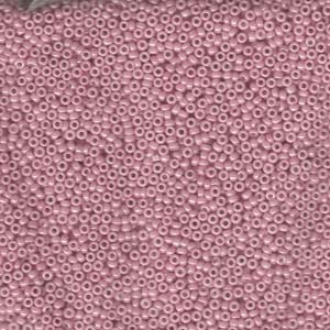 Size 15/0 Miyuki Round Seed Beads, Opaque Antique Rose Luster 15-9599, 8.2 grams, bsd0714