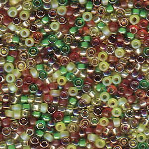 Size 15/0 Miyuki Round Seed Beads, Earthtone Mix 15-9MIX07, 8.2 grams, bsd0618