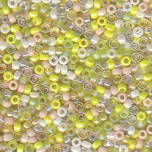 Size 15/0 Miyuki Round Seed Beads, Pink Lemonade Mix 15-9MIX09, 8.2 grams, bsd0665